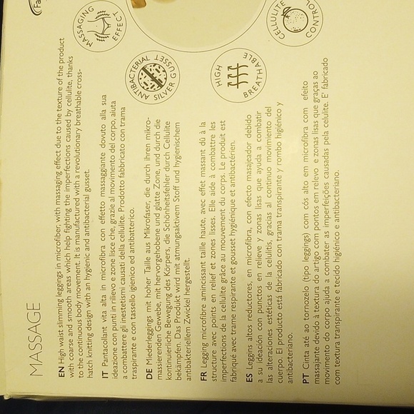 Farmacell high waist massage leggings black M/L - Picture 2 of 6